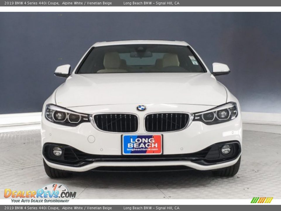 2019 BMW 4 Series 440i Coupe Alpine White / Venetian Beige Photo #2
