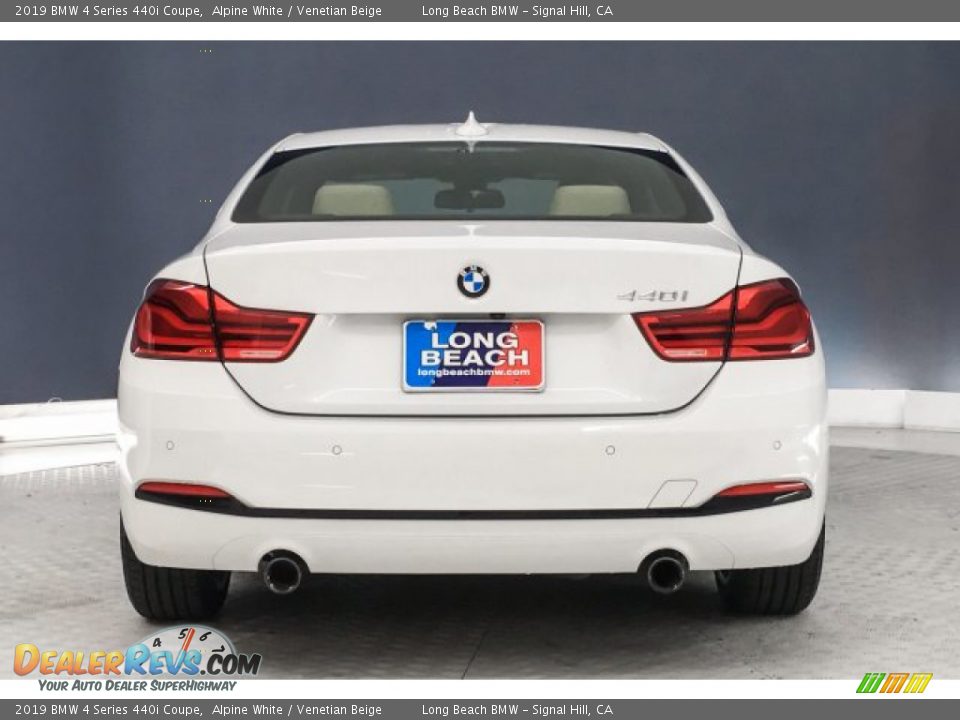 2019 BMW 4 Series 440i Coupe Alpine White / Venetian Beige Photo #3