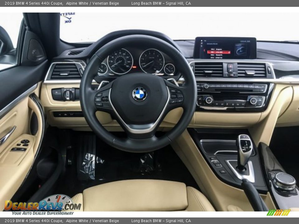 2019 BMW 4 Series 440i Coupe Alpine White / Venetian Beige Photo #4
