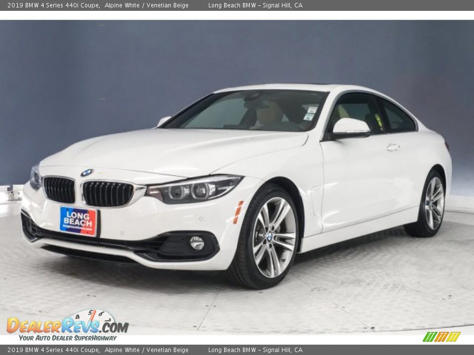 2019 BMW 4 Series 440i Coupe Alpine White / Venetian Beige Photo #12
