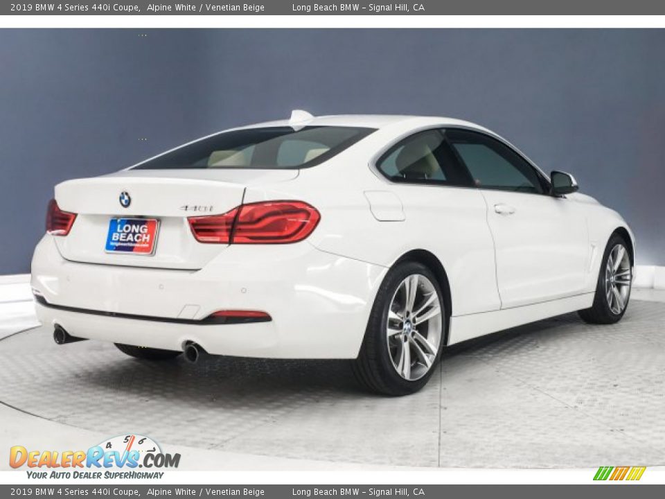 2019 BMW 4 Series 440i Coupe Alpine White / Venetian Beige Photo #17