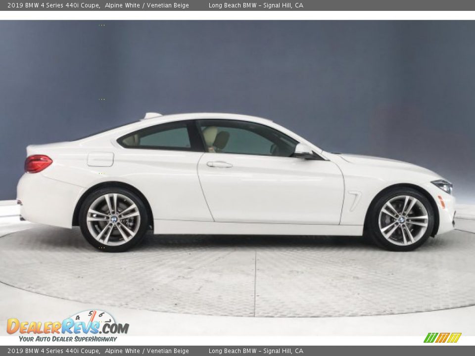 2019 BMW 4 Series 440i Coupe Alpine White / Venetian Beige Photo #19