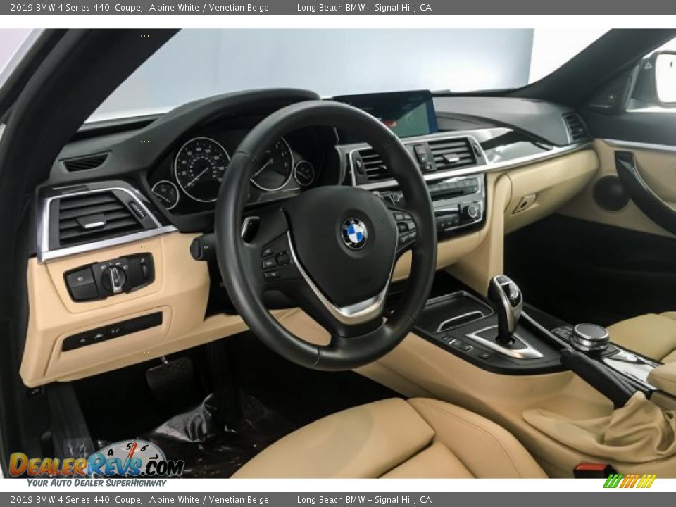 2019 BMW 4 Series 440i Coupe Alpine White / Venetian Beige Photo #20