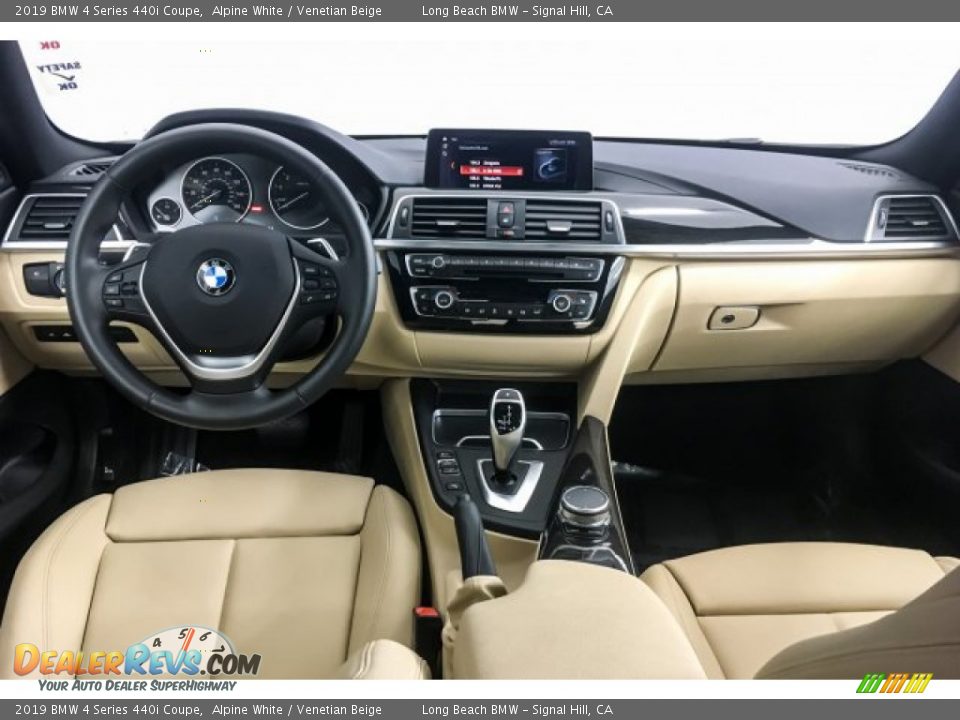 2019 BMW 4 Series 440i Coupe Alpine White / Venetian Beige Photo #22