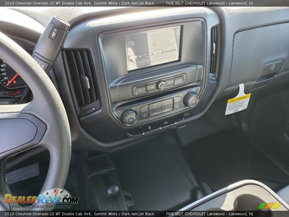 2019 Chevrolet Silverado LD WT Double Cab 4x4 Summit White / Dark Ash/Jet Black Photo #10