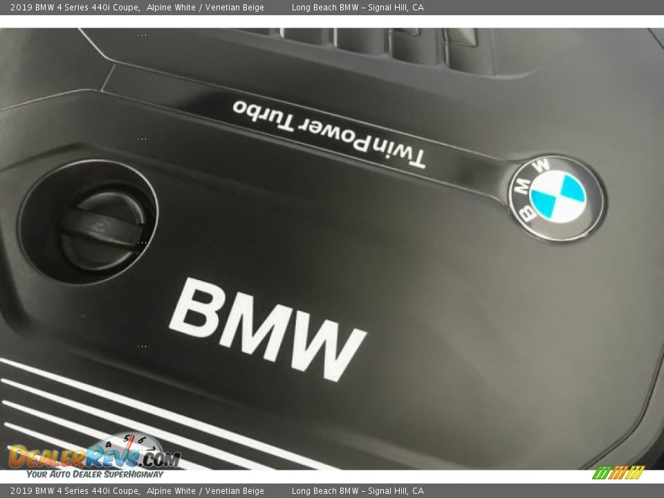 2019 BMW 4 Series 440i Coupe Alpine White / Venetian Beige Photo #30