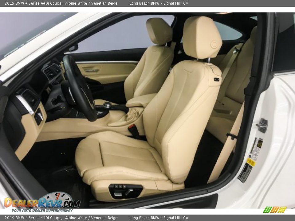 2019 BMW 4 Series 440i Coupe Alpine White / Venetian Beige Photo #33