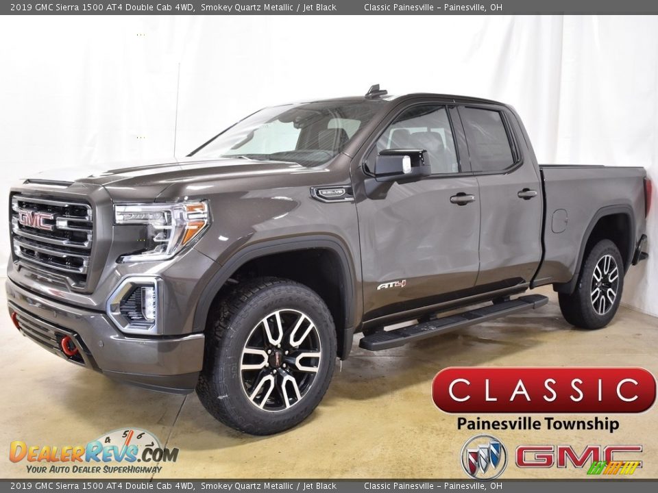 2019 GMC Sierra 1500 AT4 Double Cab 4WD Smokey Quartz Metallic / Jet Black Photo #1
