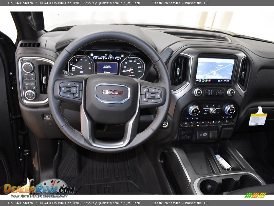 2019 GMC Sierra 1500 AT4 Double Cab 4WD Smokey Quartz Metallic / Jet Black Photo #8