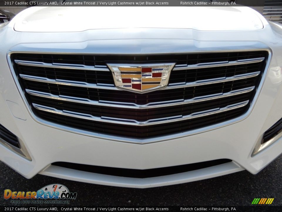 2017 Cadillac CTS Luxury AWD Crystal White Tricoat / Very Light Cashmere w/Jet Black Accents Photo #9