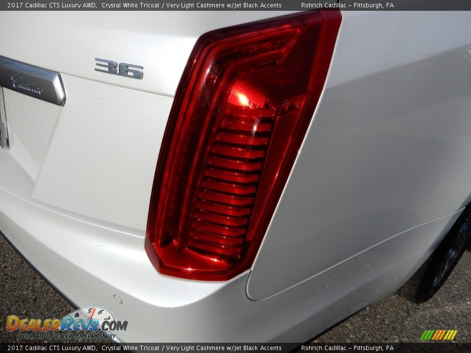 2017 Cadillac CTS Luxury AWD Crystal White Tricoat / Very Light Cashmere w/Jet Black Accents Photo #11