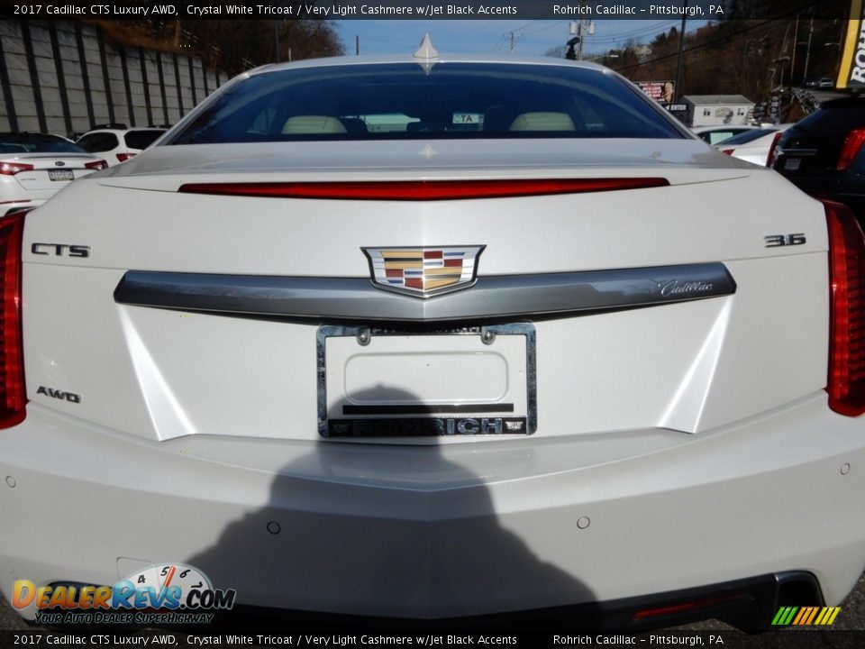 2017 Cadillac CTS Luxury AWD Crystal White Tricoat / Very Light Cashmere w/Jet Black Accents Photo #13