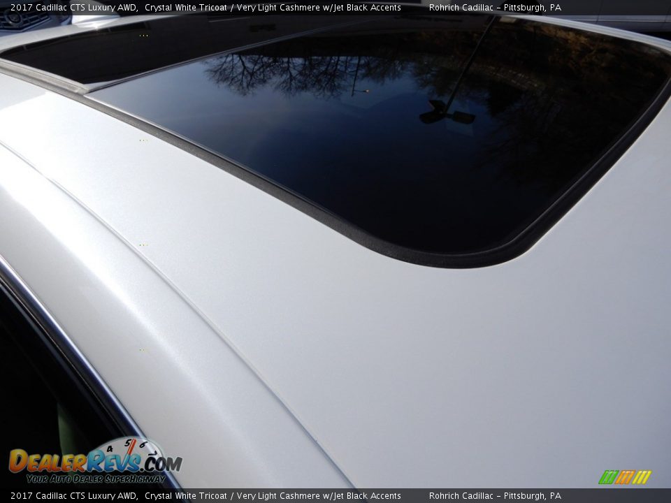2017 Cadillac CTS Luxury AWD Crystal White Tricoat / Very Light Cashmere w/Jet Black Accents Photo #14