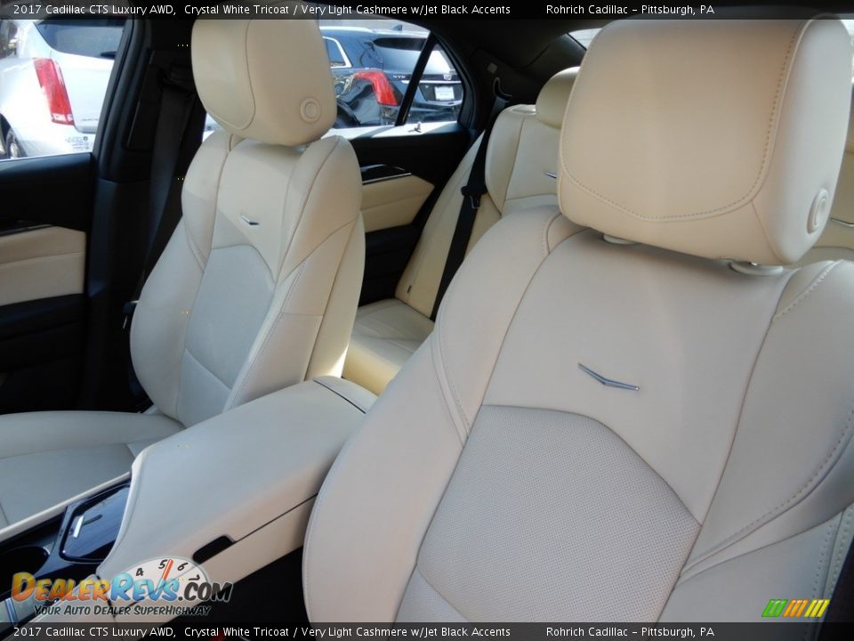 2017 Cadillac CTS Luxury AWD Crystal White Tricoat / Very Light Cashmere w/Jet Black Accents Photo #17