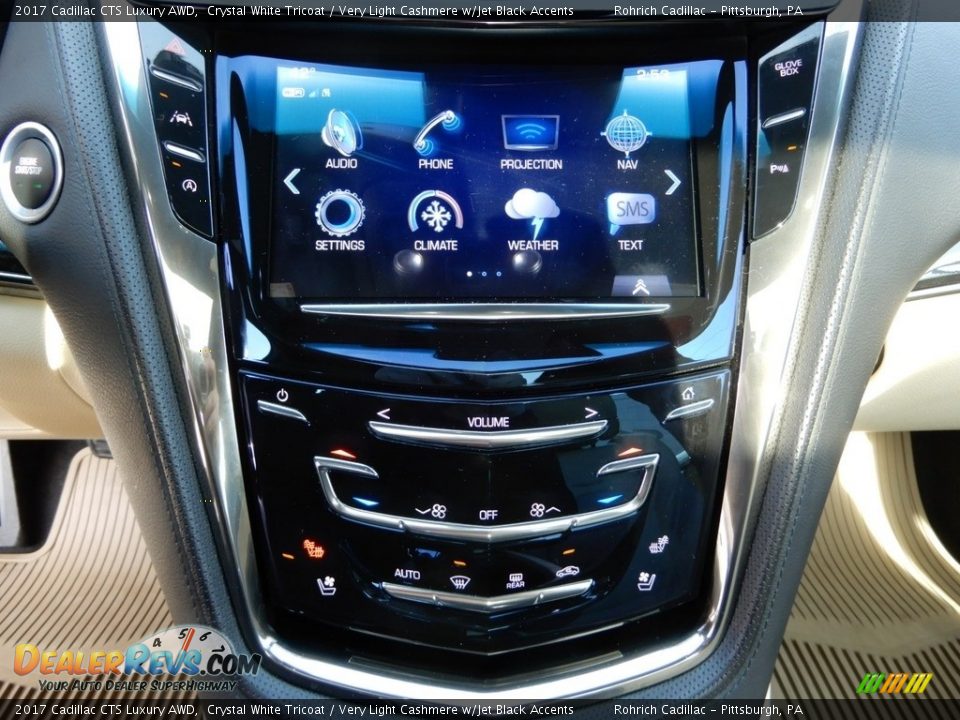 2017 Cadillac CTS Luxury AWD Crystal White Tricoat / Very Light Cashmere w/Jet Black Accents Photo #18
