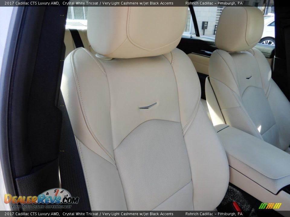 2017 Cadillac CTS Luxury AWD Crystal White Tricoat / Very Light Cashmere w/Jet Black Accents Photo #19