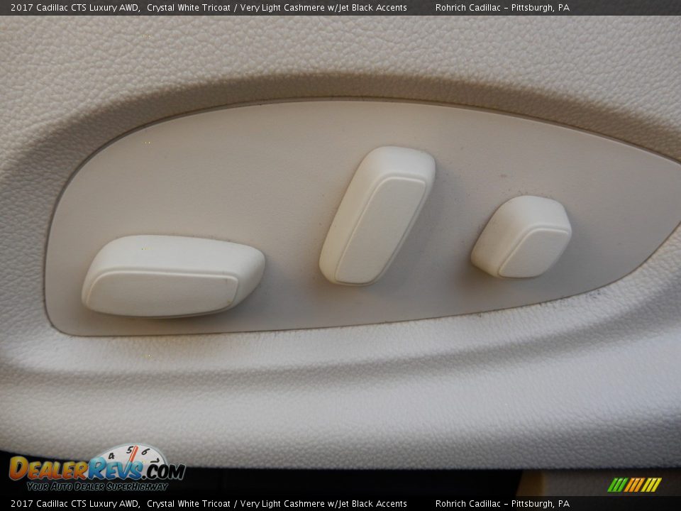 2017 Cadillac CTS Luxury AWD Crystal White Tricoat / Very Light Cashmere w/Jet Black Accents Photo #23
