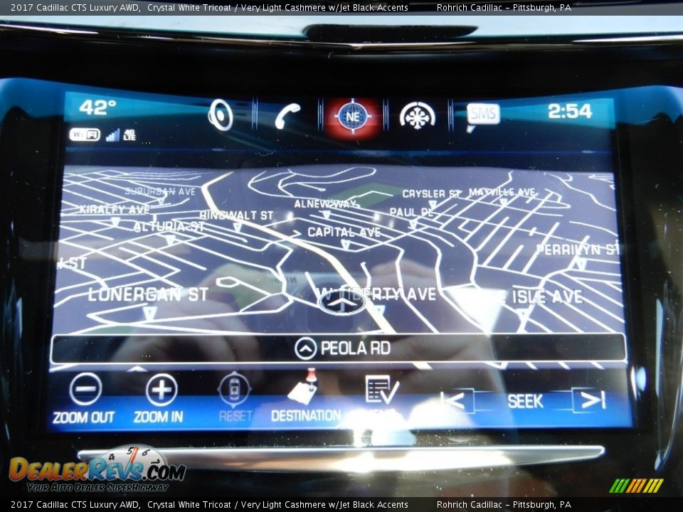 2017 Cadillac CTS Luxury AWD Crystal White Tricoat / Very Light Cashmere w/Jet Black Accents Photo #24