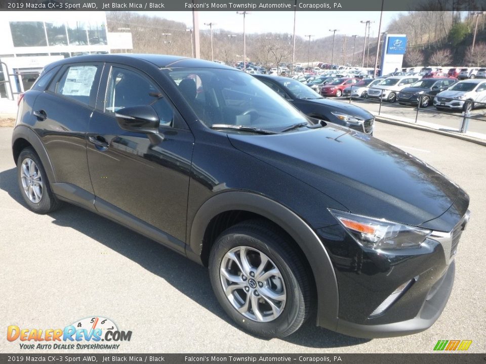 2019 Mazda CX-3 Sport AWD Jet Black Mica / Black Photo #3