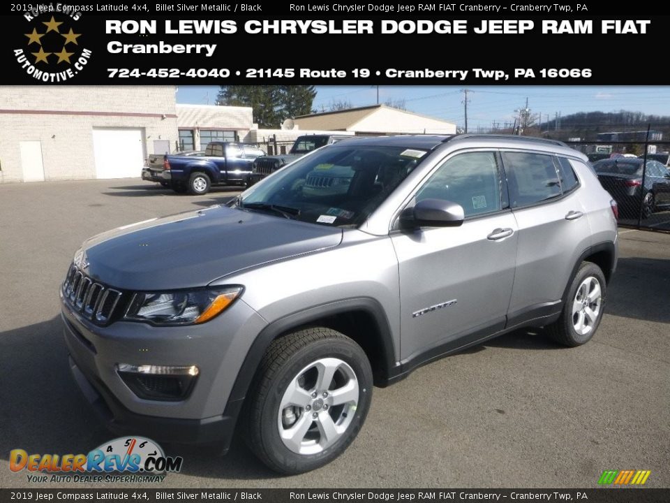 2019 Jeep Compass Latitude 4x4 Billet Silver Metallic / Black Photo #1
