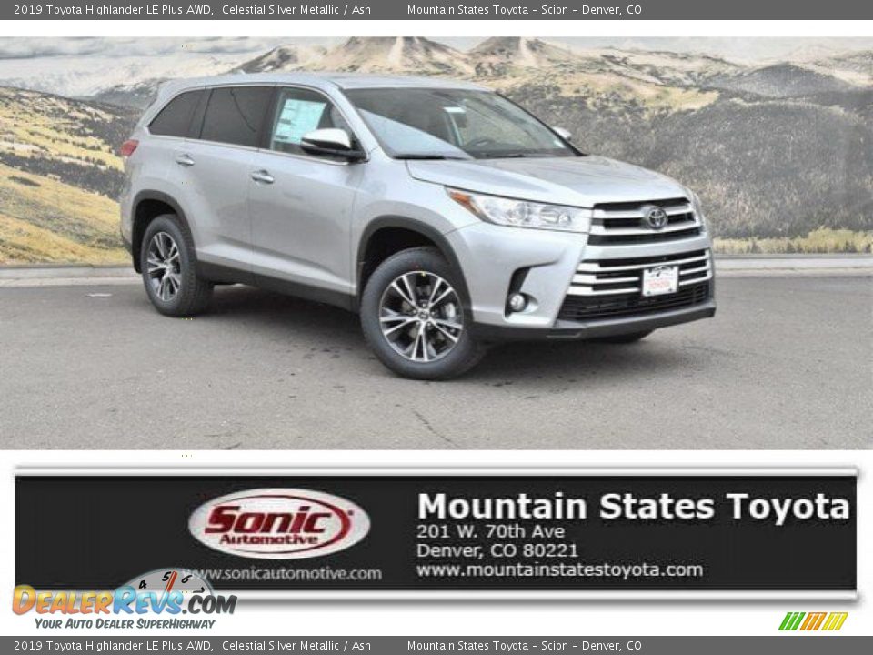 2019 Toyota Highlander LE Plus AWD Celestial Silver Metallic / Ash Photo #1