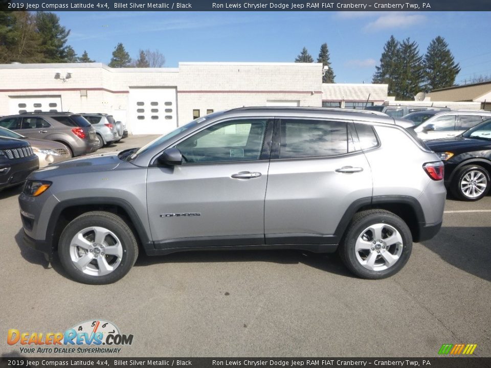 2019 Jeep Compass Latitude 4x4 Billet Silver Metallic / Black Photo #3