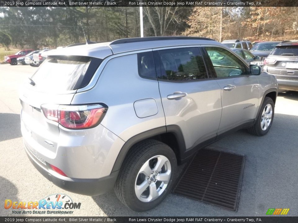 2019 Jeep Compass Latitude 4x4 Billet Silver Metallic / Black Photo #6