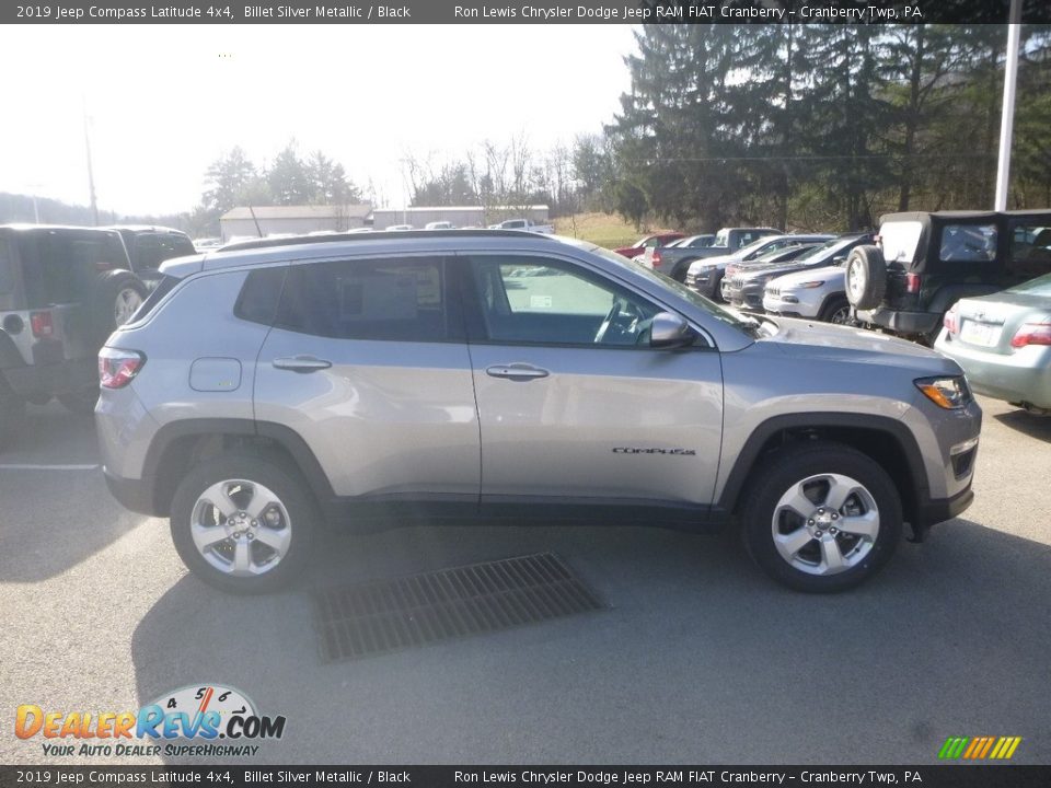 2019 Jeep Compass Latitude 4x4 Billet Silver Metallic / Black Photo #7