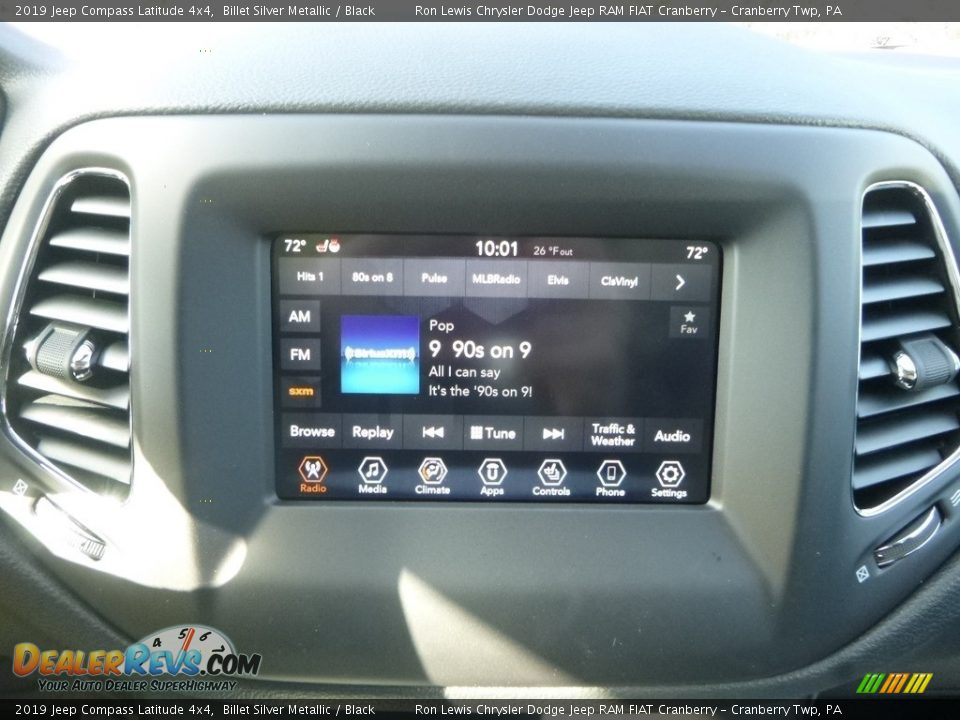 2019 Jeep Compass Latitude 4x4 Billet Silver Metallic / Black Photo #18