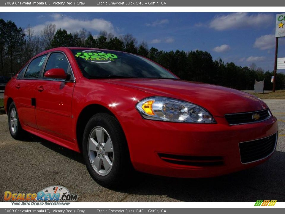 2009 Chevrolet Impala LT Victory Red / Gray Photo #4