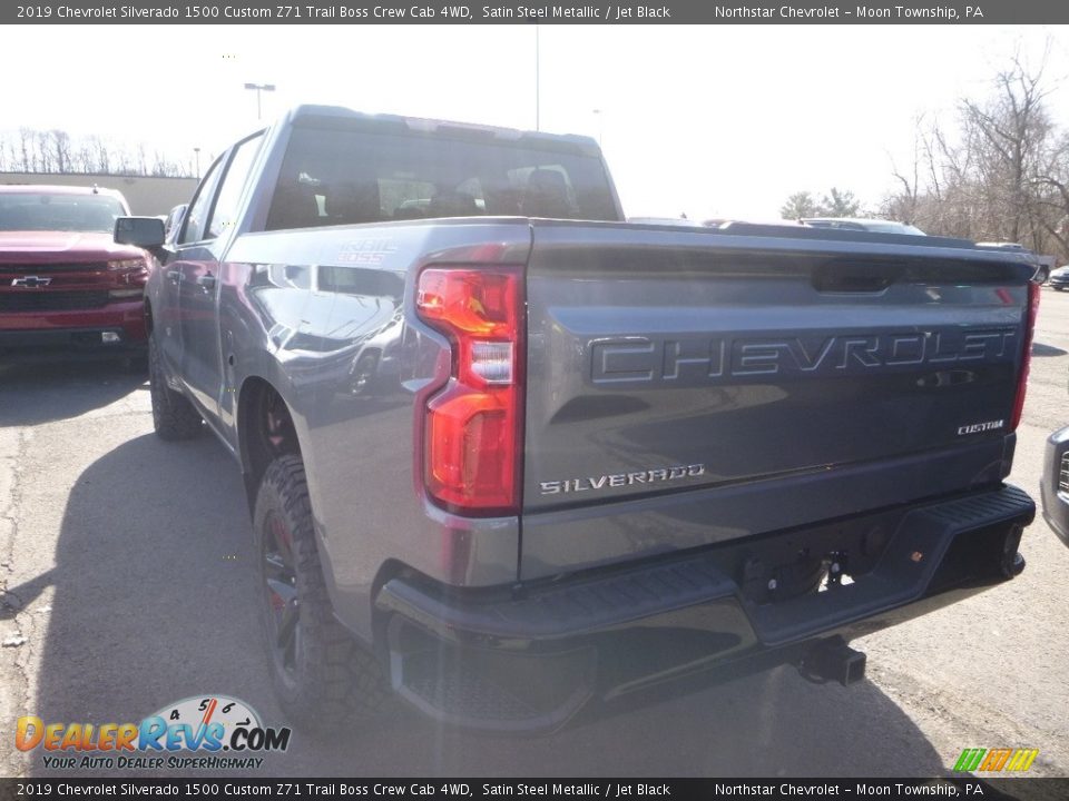 2019 Chevrolet Silverado 1500 Custom Z71 Trail Boss Crew Cab 4WD Satin Steel Metallic / Jet Black Photo #3