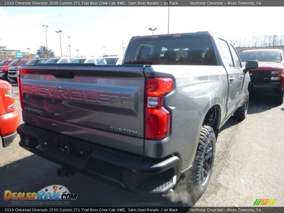2019 Chevrolet Silverado 1500 Custom Z71 Trail Boss Crew Cab 4WD Satin Steel Metallic / Jet Black Photo #5