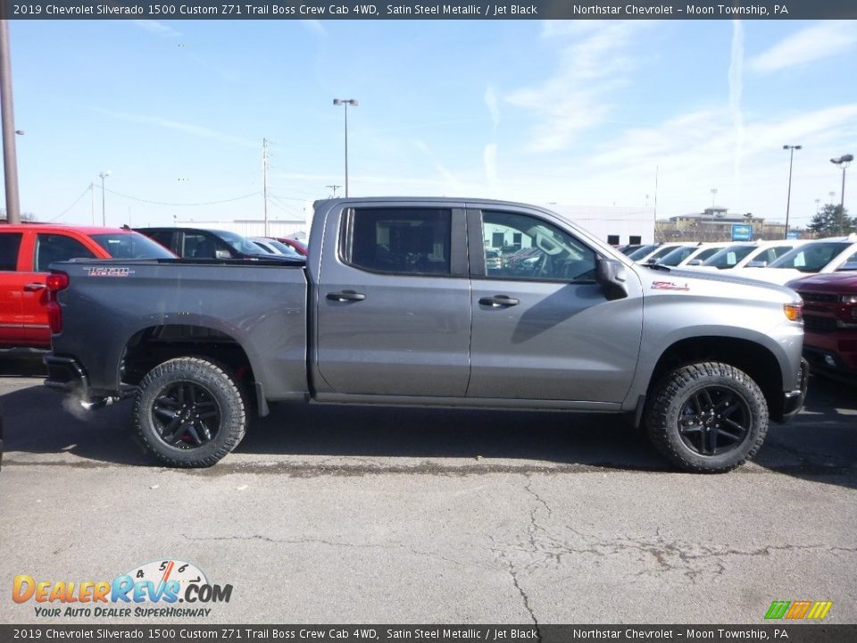 2019 Chevrolet Silverado 1500 Custom Z71 Trail Boss Crew Cab 4WD Satin Steel Metallic / Jet Black Photo #6