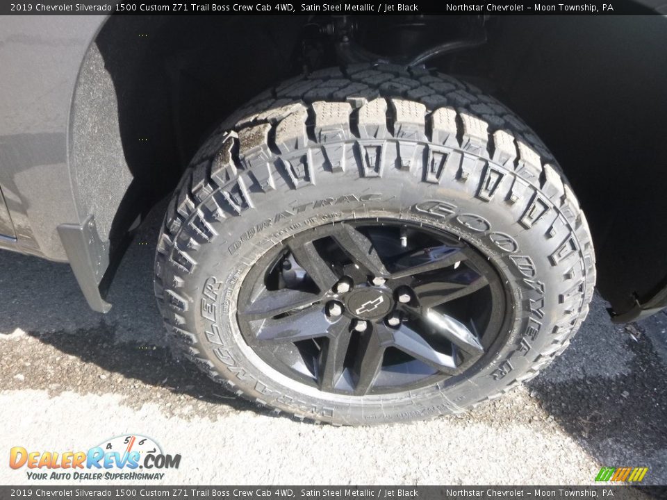 2019 Chevrolet Silverado 1500 Custom Z71 Trail Boss Crew Cab 4WD Satin Steel Metallic / Jet Black Photo #8