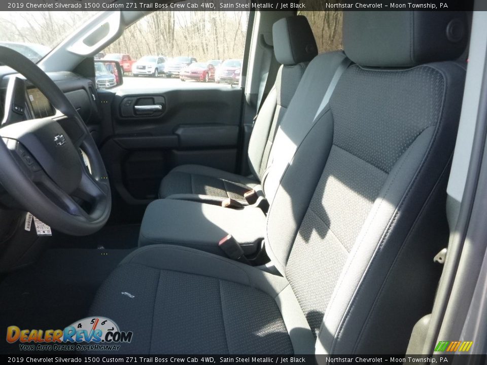 2019 Chevrolet Silverado 1500 Custom Z71 Trail Boss Crew Cab 4WD Satin Steel Metallic / Jet Black Photo #14
