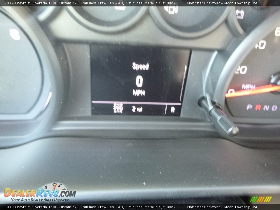 2019 Chevrolet Silverado 1500 Custom Z71 Trail Boss Crew Cab 4WD Satin Steel Metallic / Jet Black Photo #19