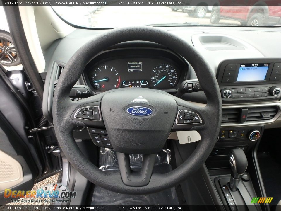 2019 Ford EcoSport S 4WD Steering Wheel Photo #16