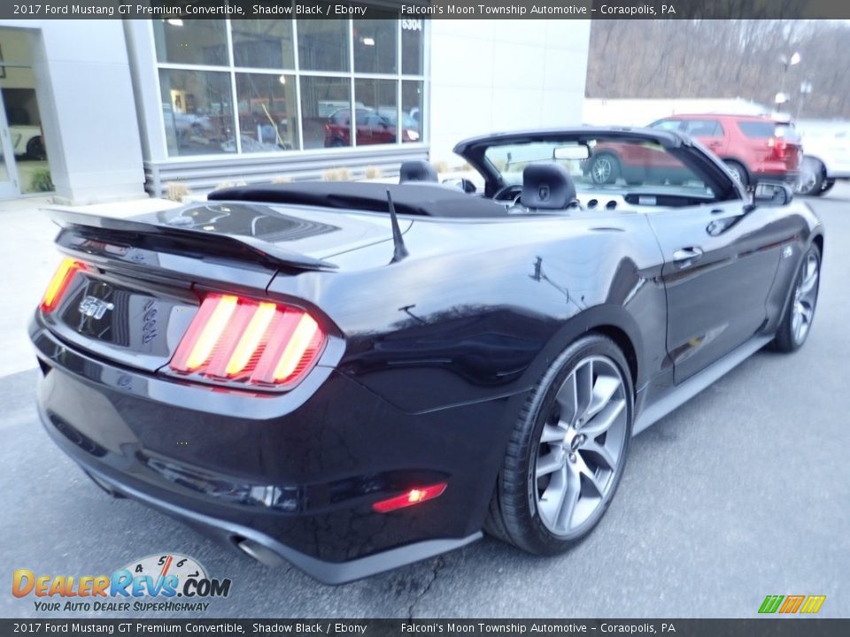 2017 Ford Mustang GT Premium Convertible Shadow Black / Ebony Photo #2