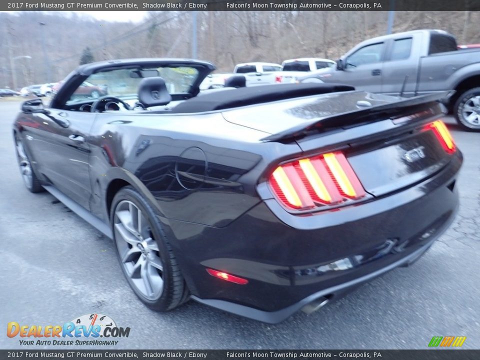 2017 Ford Mustang GT Premium Convertible Shadow Black / Ebony Photo #4