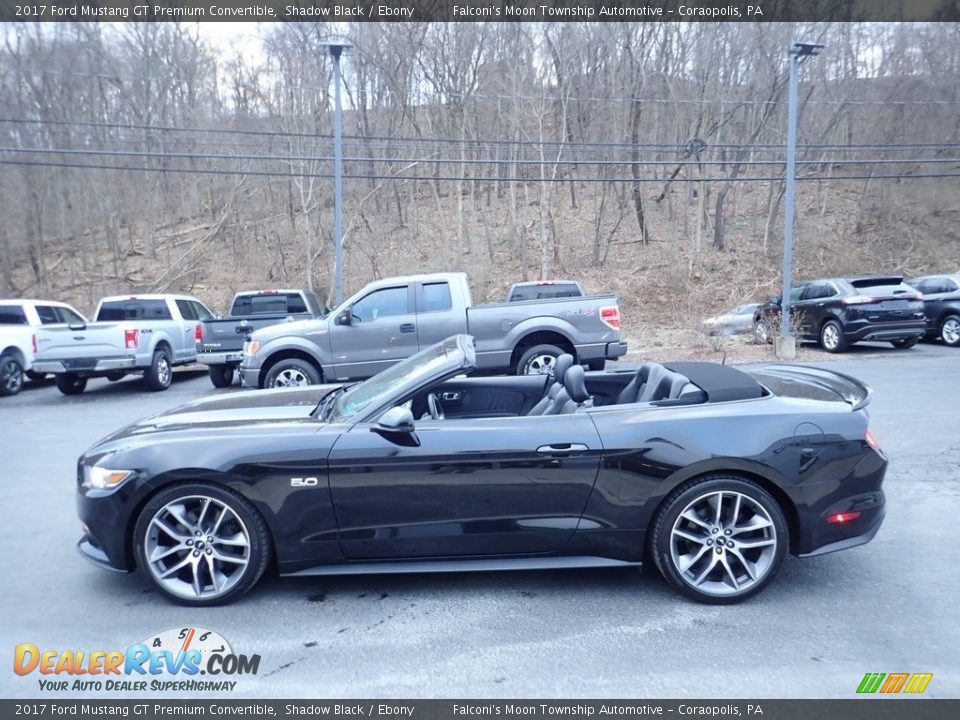 2017 Ford Mustang GT Premium Convertible Shadow Black / Ebony Photo #5