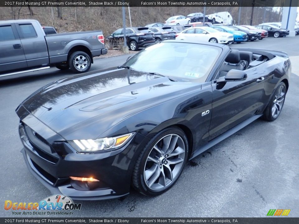 2017 Ford Mustang GT Premium Convertible Shadow Black / Ebony Photo #6