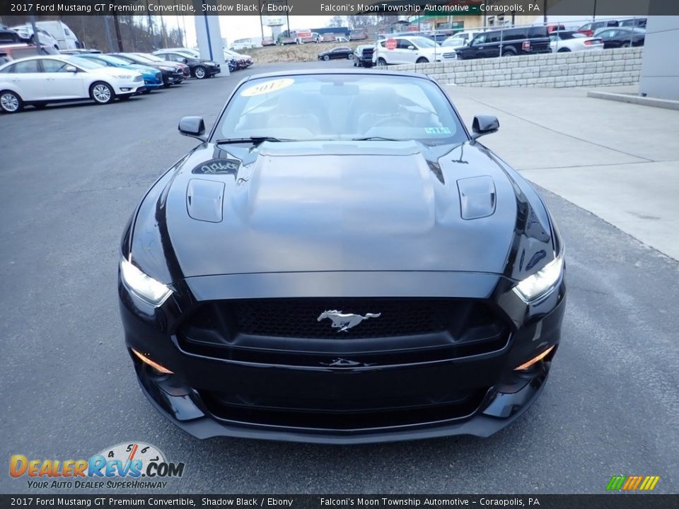 2017 Ford Mustang GT Premium Convertible Shadow Black / Ebony Photo #7