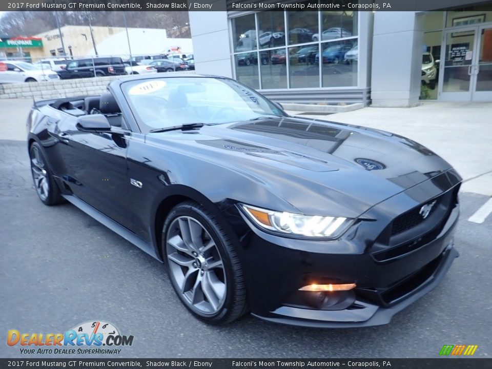 2017 Ford Mustang GT Premium Convertible Shadow Black / Ebony Photo #8