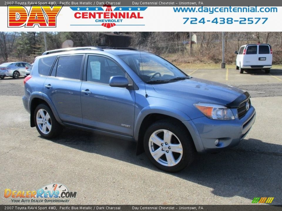 2007 Toyota RAV4 Sport 4WD Pacific Blue Metallic / Dark Charcoal Photo #1