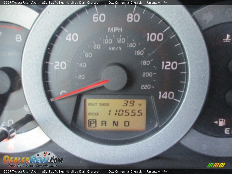 2007 Toyota RAV4 Sport 4WD Pacific Blue Metallic / Dark Charcoal Photo #2