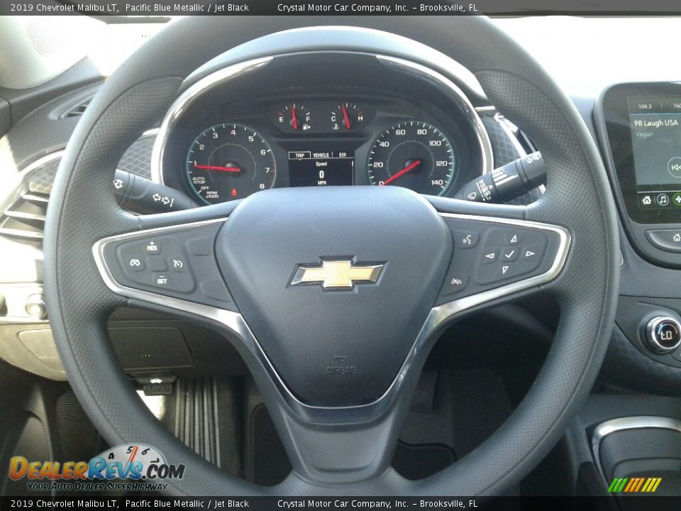 2019 Chevrolet Malibu LT Pacific Blue Metallic / Jet Black Photo #14