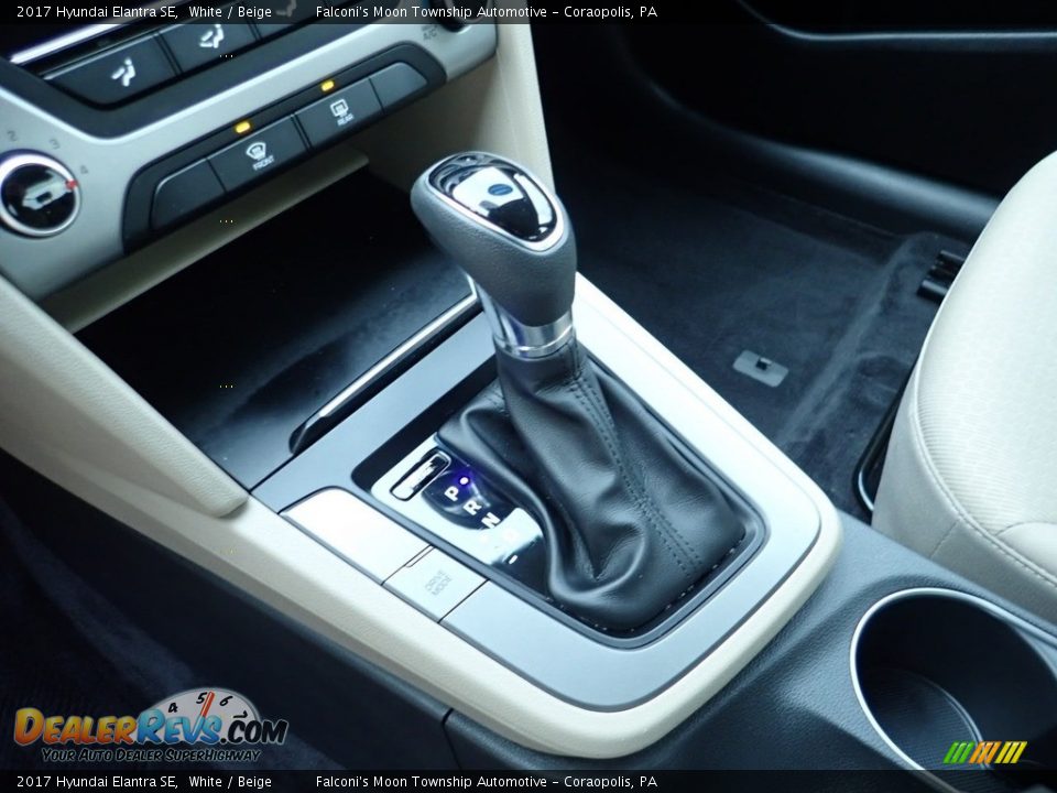 2017 Hyundai Elantra SE White / Beige Photo #20