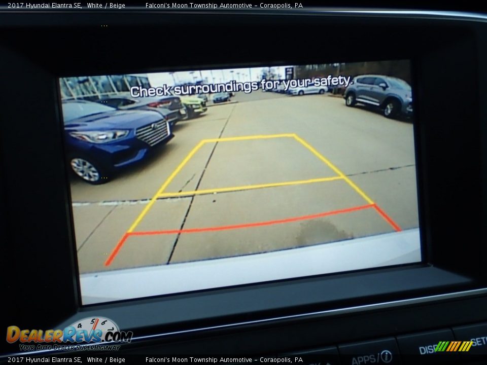 2017 Hyundai Elantra SE White / Beige Photo #25