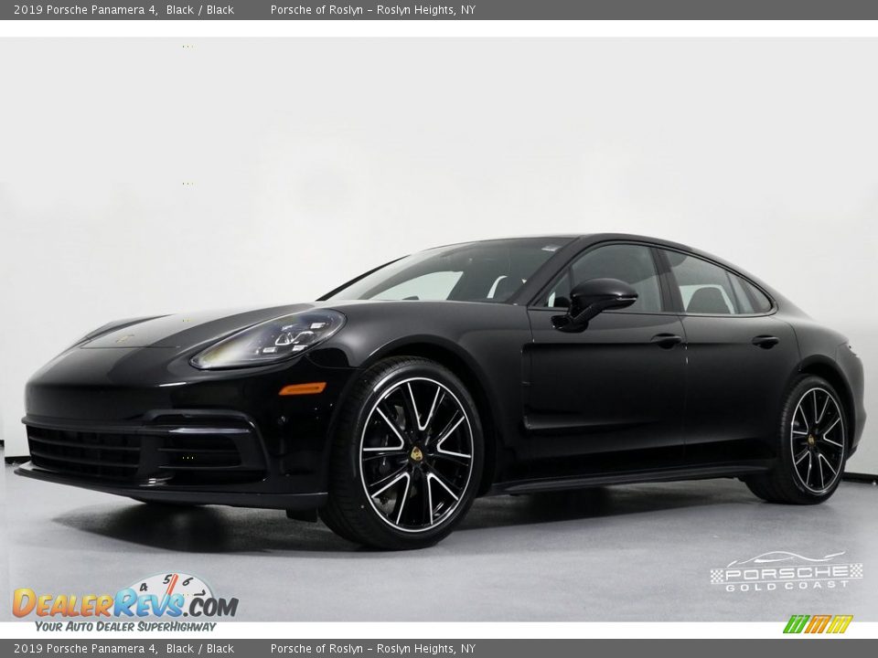 2019 Porsche Panamera 4 Black / Black Photo #3