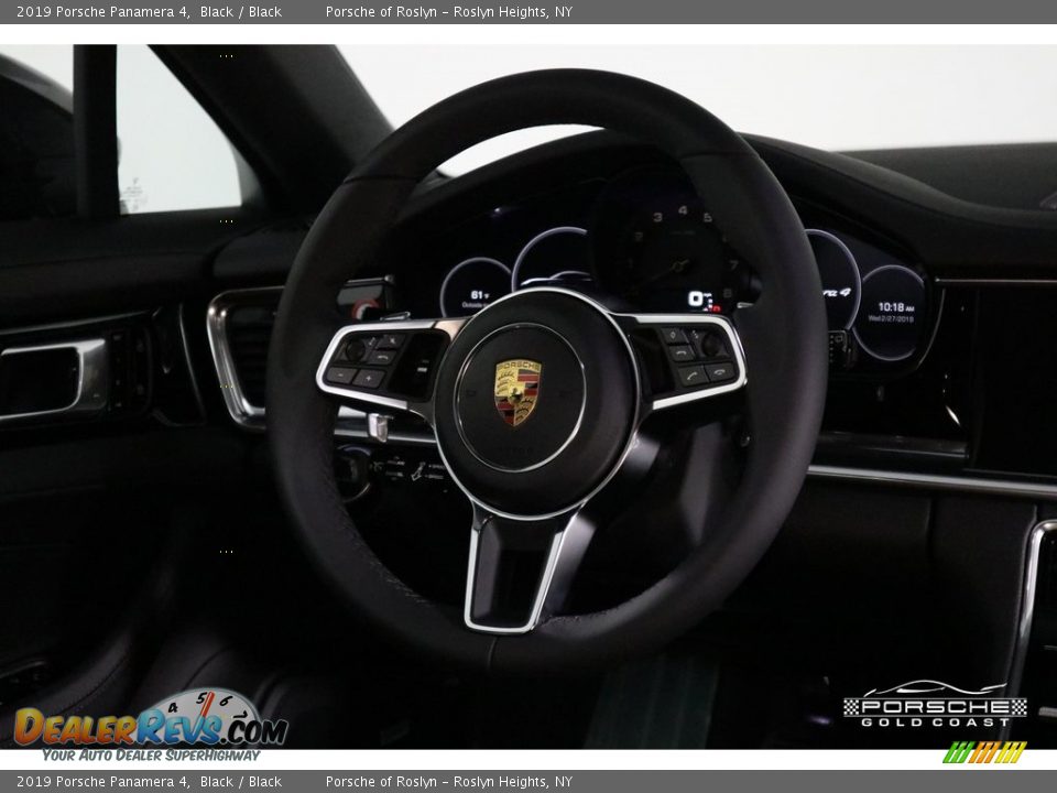 2019 Porsche Panamera 4 Black / Black Photo #15